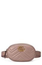 Gucci Gg Marmont 2.0 Matelasse Leather Belt Bag - Black