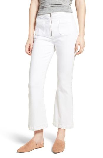 Women's Current/elliott The Ultra High Waist Kick Flare Jeans - White