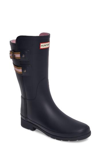 Women's Hunter Original Refined Short Rain Boot M - Blue