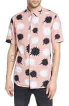 Men's Diesel Willie Print Woven Shirt - Pink