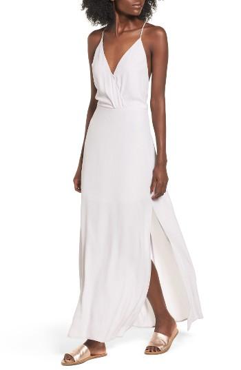 Women's Lush Surplice Maxi Dress - Purple