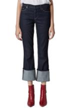 Women's Blanknyc Cuffed Straight Leg Jeans - Blue