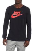 Men's Nike Futura Icon Long Sleeve T-shirt - Black