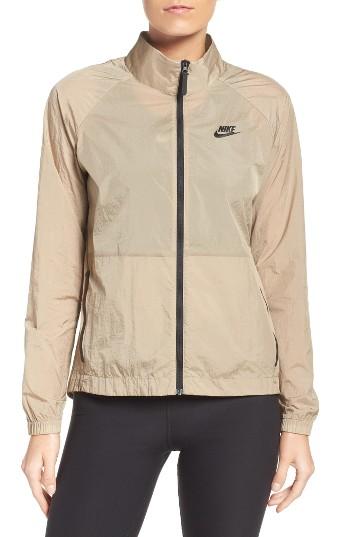 Women's Nike Sportswear Tech Hypermesh Jacket - Beige