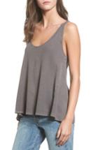 Women's Sun & Shadow Washed Thermal Tank, Size - Grey