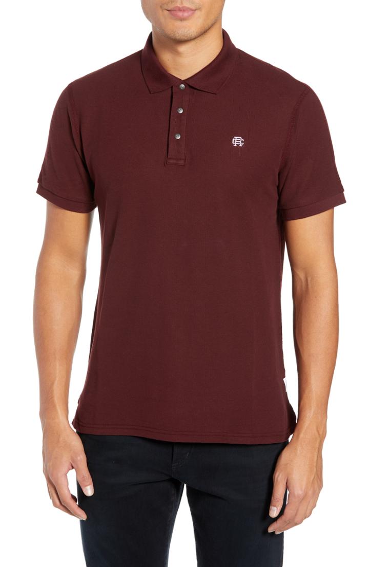 Men's Reigning Champ Monogram Pique Polo - Red