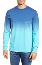 Men's Vineyard Vines Dip Dye Two-tone Whale Pocket T-shirt - Blue