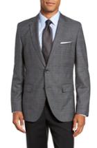 Men's Boss Jeen Trim Fit Wool Sport Coat R - Grey