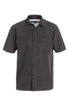 Men's Quiksilver Waterman Collection 'centinela 4' Short Sleeve Sport Shirt - Black
