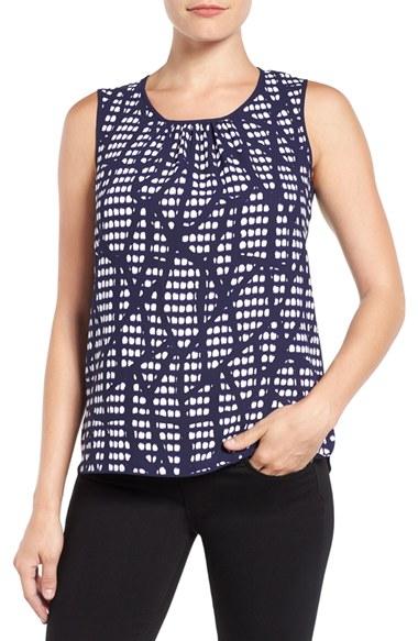 Women's Anne Klein Print Front Shell - Blue