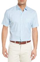 Men's Peter Millar Sail Away Regular Fit Cotton & Silk Sport Shirt - Blue