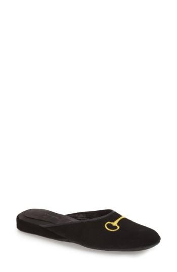 Women's Patricia Green 'milano' Bit Embroidered Slipper M - Black