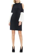 Women's Vince Camuto Chiffon Sleeve A-line Dress - Black