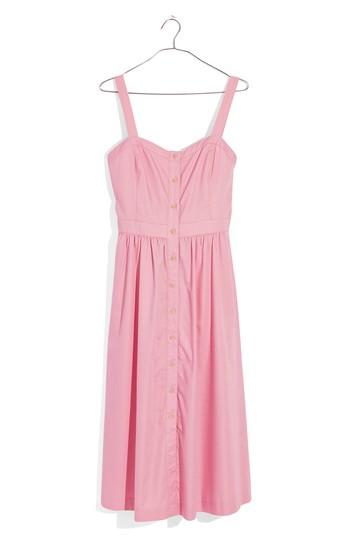 Women's Madewell Pink Fleur Bow Back Dress - Pink