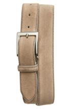 Men's To Boot New York Suede Belt - Taupe