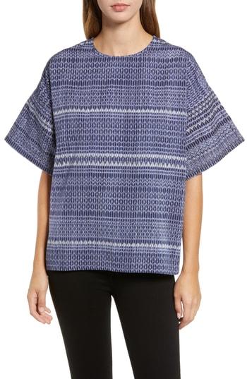 Women's Carla Fernandez Tecpan Hombre Blouse, Size - Blue