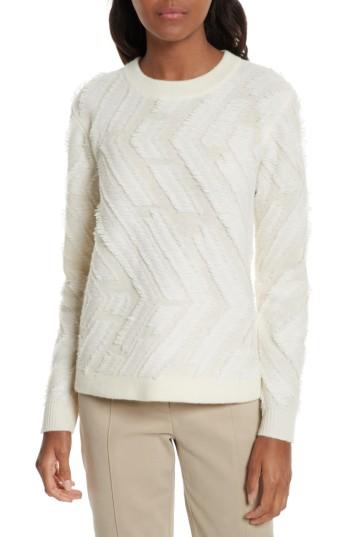 Women's Tory Burch Weston Textured Wool Sweater