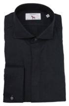 Men's Lorenzo Uomo Trim Fit Tuxedo Shirt - 32 - Black