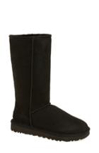 Women's Ugg 'classic Ii' Genuine Shearling Lined Boot, Size 7 M - Black