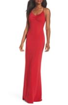 Women's Maria Bianca Nero Donna Backless Jersey Dress - Red