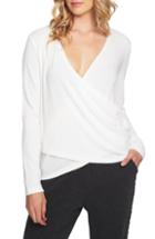 Women's 1.state Wrap Front Knit Top - Black