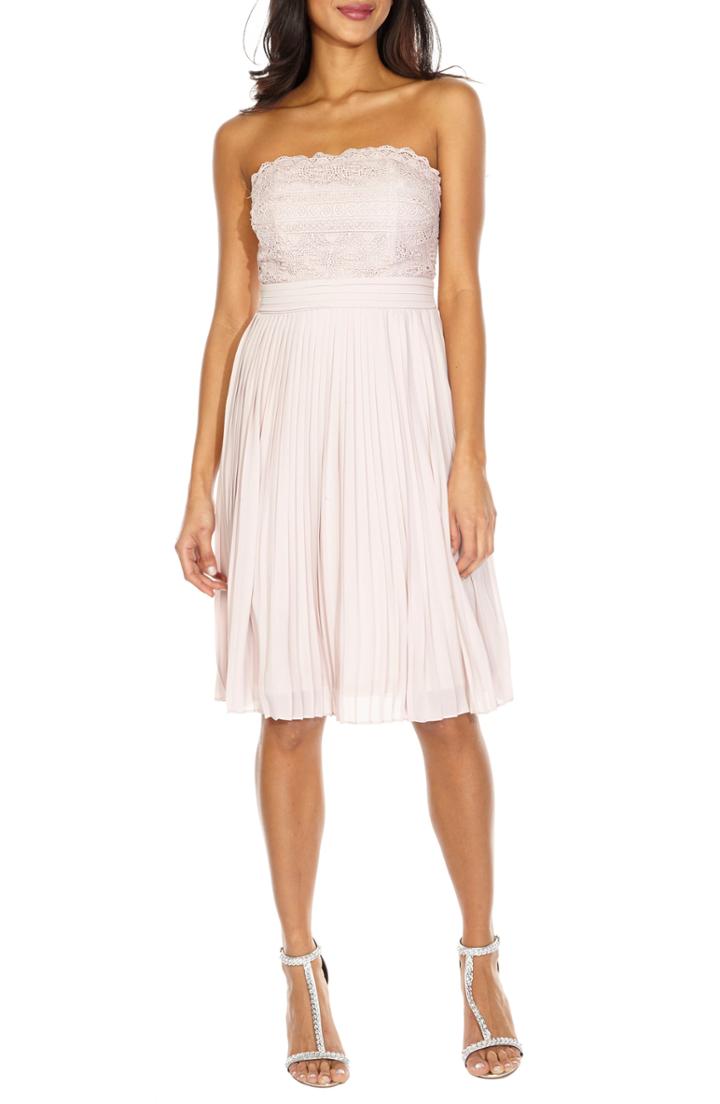 Women's Tfnc Kara Pleated Strapless Dress