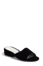 Women's Stuart Weitzman Sliderule Slide Sandal .5 M - Black