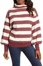 Women's Everleigh Blouson Sleeve Rolled Neck Sweater - Brown