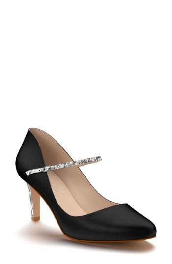 Women's Shoes Of Prey Mary Jane Pump C - Black