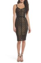 Women's Bronx And Banco Isabella Noir Dot Embroidered Body-con Dress Us / 6 Au - Black