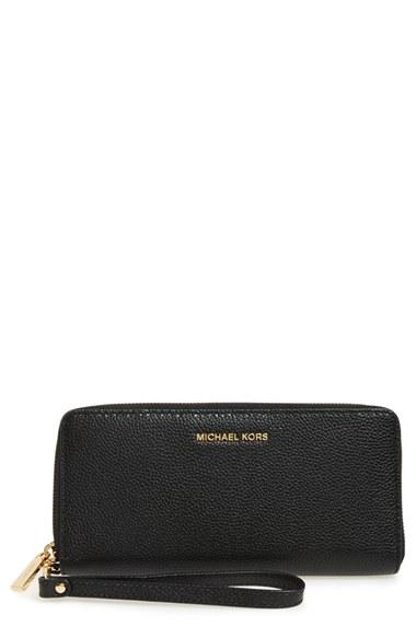 Women's Michael Michael Kors 'mercer' Leather Continental Wallet -