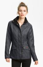 Women's Barbour 'cavalry' Quilted Jacket Us / 16 Uk - Blue