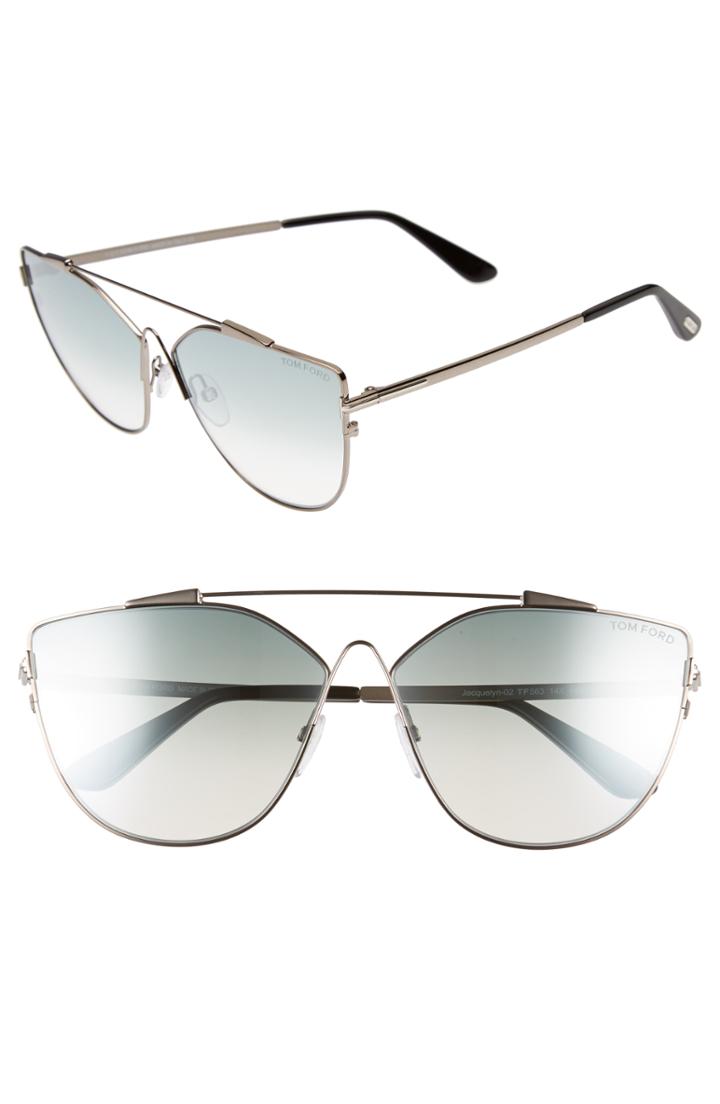 Women's Tom Ford Jacquelyn 64mm Cat Eye Sunglasses -