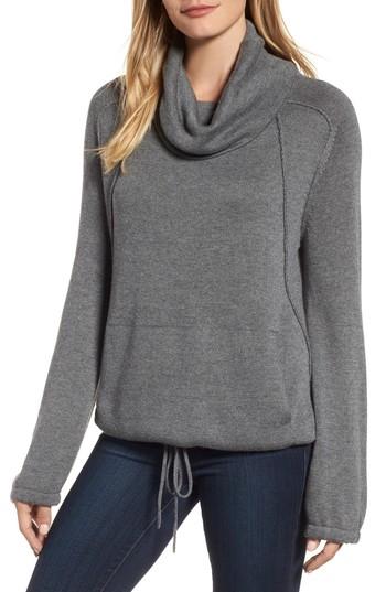 Women's Caslon Cowl Neck Sweater, Size - Grey