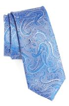 Men's Calibrate Floating Paisley Silk Tie, Size - Blue