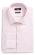 Men's Boss Jenno Slim Fit Check Dress Shirt - Pink