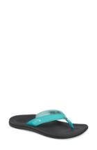 Women's Olukai Punua Kiai Flip Flop M - Blue