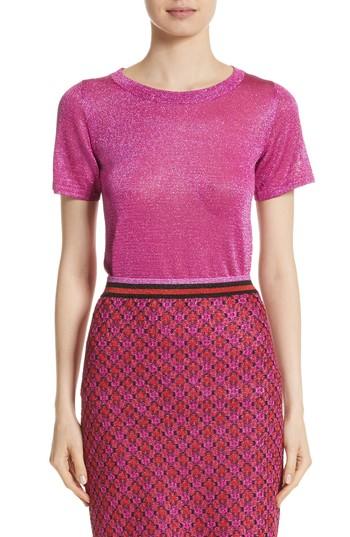 Women's Missoni Metallic Knit Tee Us / 38 It - Pink