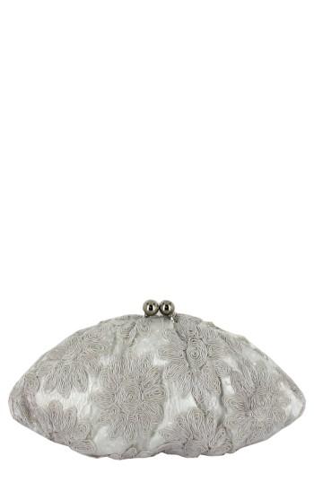 Menbur 'white Flower' Clutch - White