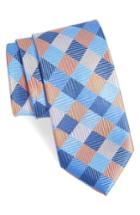 Men's Nordstrom Men's Shop Check Silk Tie, Size - Orange