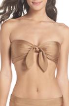 Women's Static Fairfax Bandeau Bikini Top - Metallic