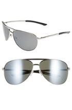 Men's Smith 'serpico' 66mm Polarized Sunglasses - Silver/ Platinum