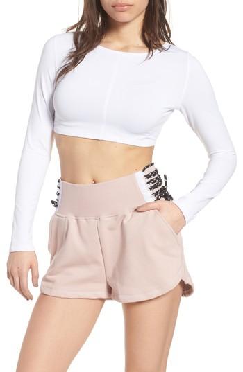 Women's Ivy Park Wrap Crop Top - White