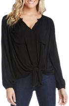 Women's Karen Kane Tie Front Top