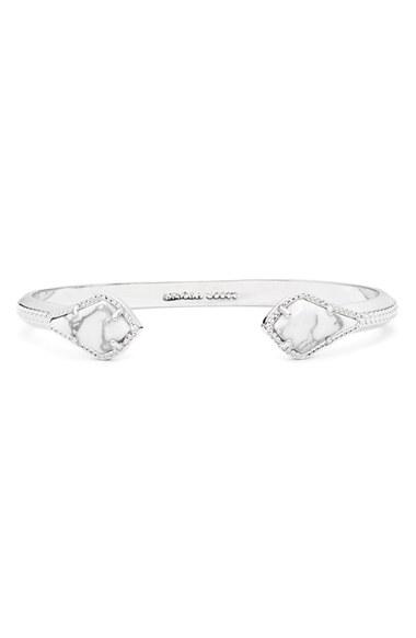 Women's Kendra Scott 'liana' Bracelet - Silver White Howlite