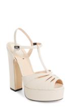 Women's Fendi Duo Platform Sandal .5us / 36eu - Beige