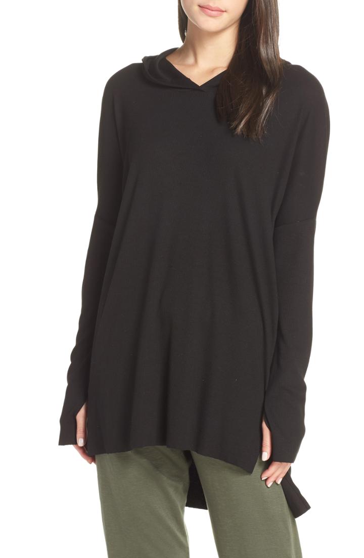 Women's Groceries Apparel Brooklyn High/low Hoodie - Black