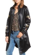 Women's Obey Embroidered Jacket - Black