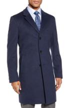 Men's Boss Nye Wool & Cashmere Topcoat R - Blue