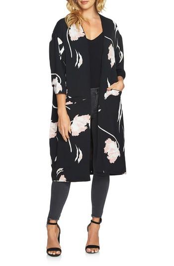 Women's 1.state Floral Print Collarless Jacket - Pink